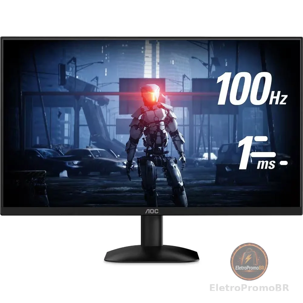 Monitor Gamer 24 AOC 24B35HM2 Tela Widescreen, Full HD, 100HZ, 1ms e Adaptive-sync