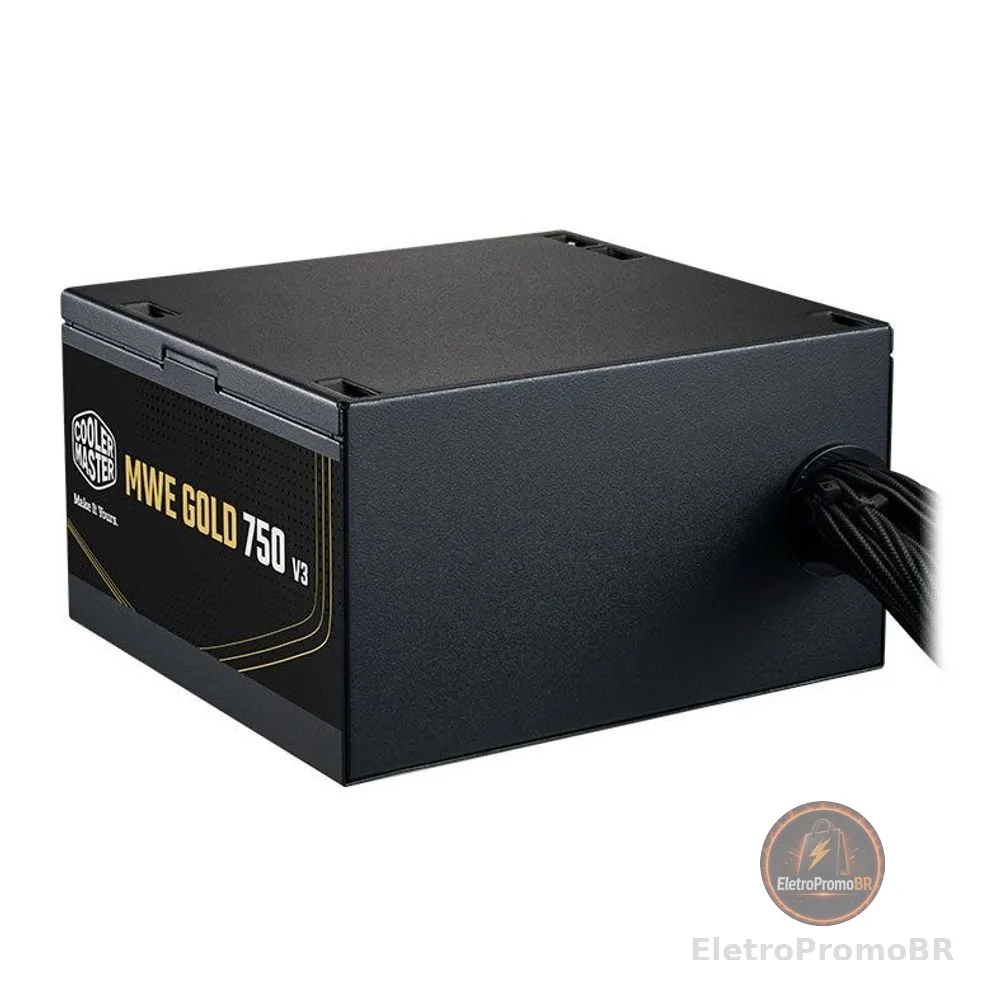 Fonte Cooler Master ATX 3.1 750W MWE Gold 750 V3 PFC Ativo 80 Plus Gold