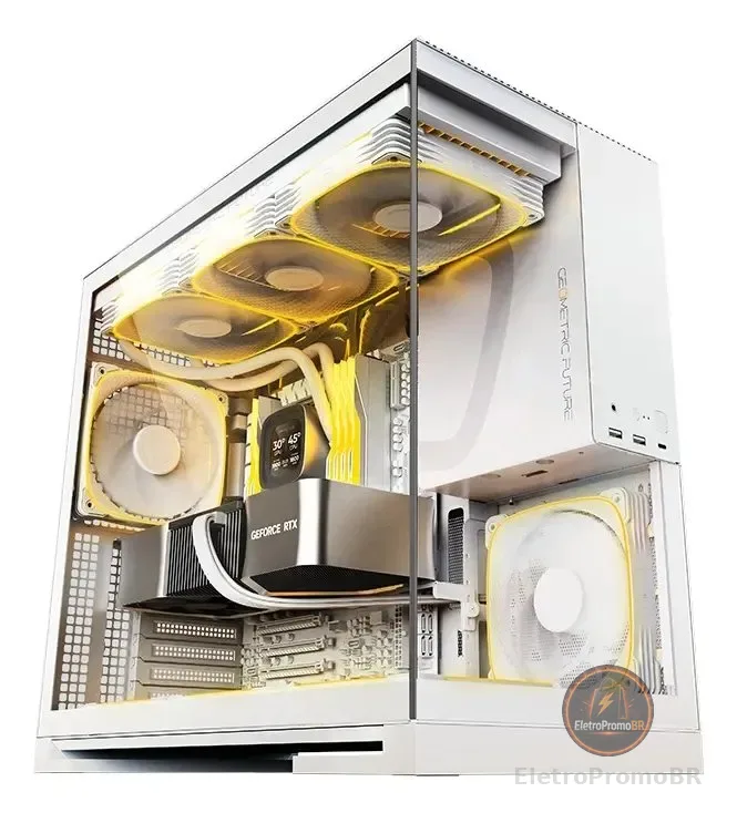 Gabinete Gamer Geometric Future Model 5 Branco