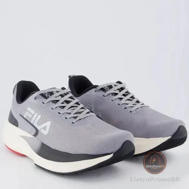 Tênis Fila Racer Fastpace Cinza E Preto