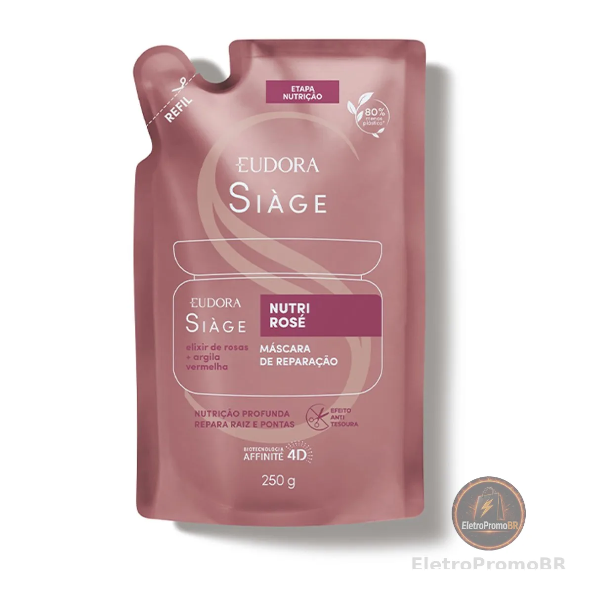 SIAGE REFIL MÁSCARA CAPILAR NUTRI ROSE 250g