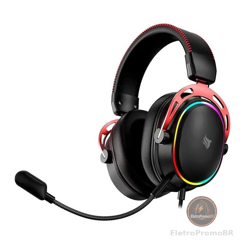 Headset Gamer Pichau Vega Pro 7.1, Drivers 50mm, Preto, PCH-VGAP-BL01