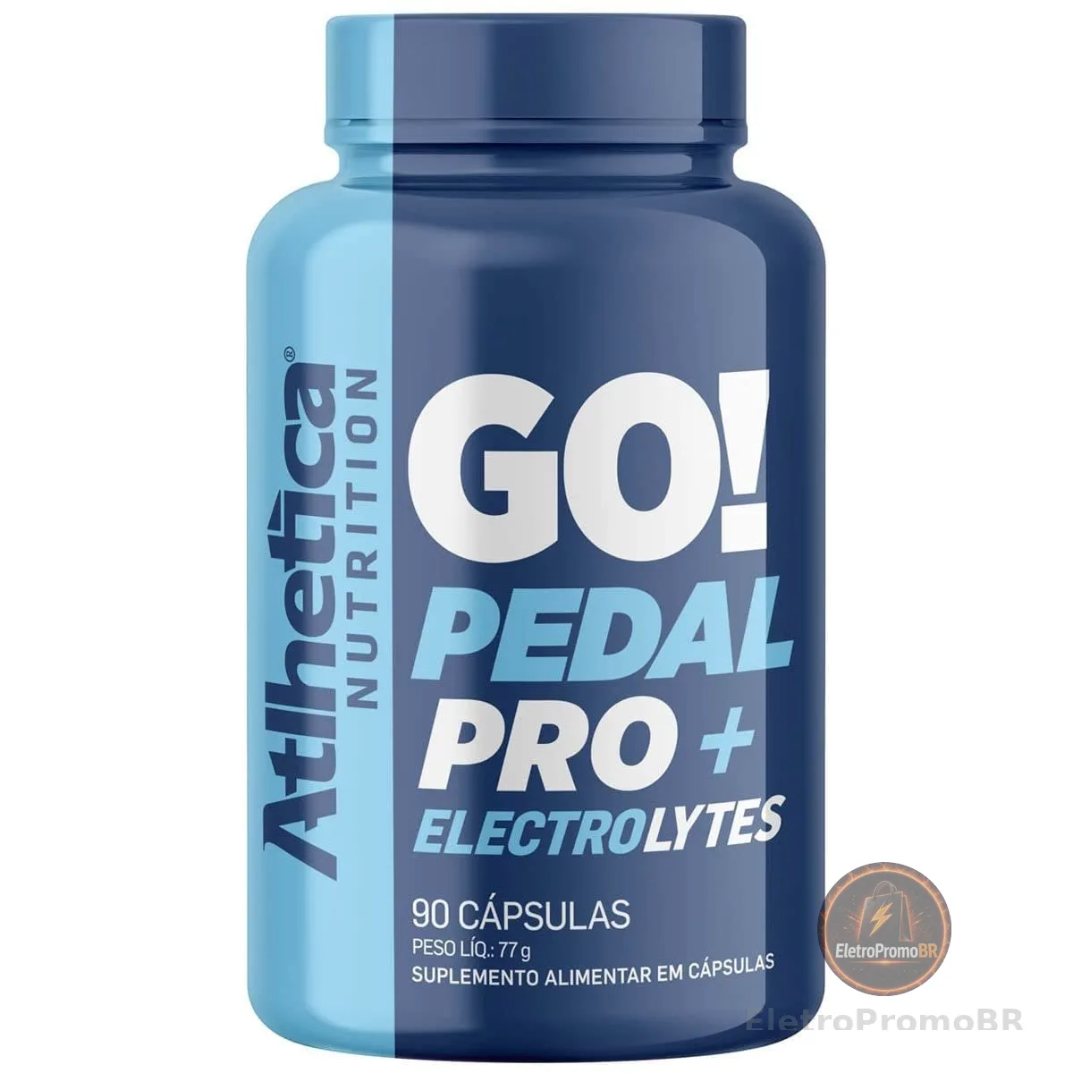 Atlhetica Nutrition GO PEDAL PRO + ELECTROLYTES (90 CÁPSULAS), Cor: Multicolorido.