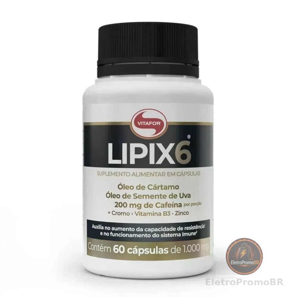 Vitafor - LIPIX 6-60 Cápsulas, Cor: Branco