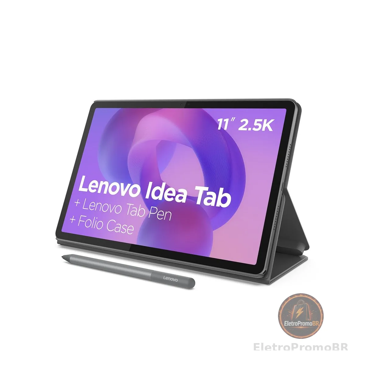 Tablet Lenovo Idea Tab 11" 90Hz - Octa-Core, 4GB RAM, 128GB, Wi-Fi 5, Android 15, Caneta e Capa