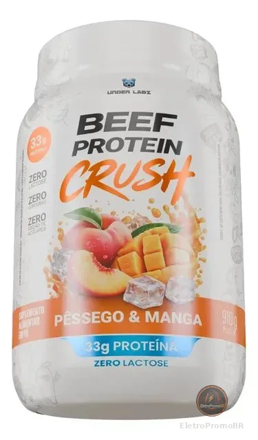Whey Beef Protein Zero Lactose/zero Açucar 910g - Underlabz Pêssego E Manga Peach/mango
