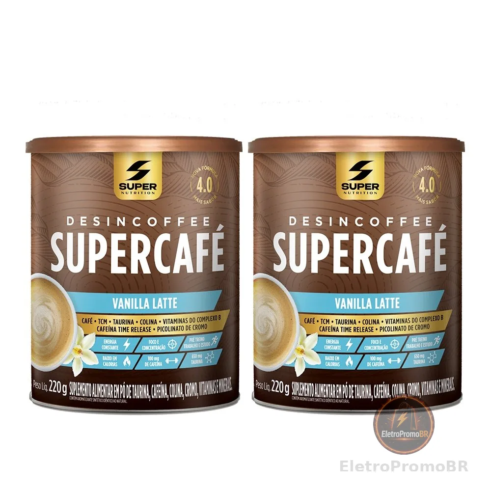 Kit 02 Desincoffee Supercafé Vanilla Latte