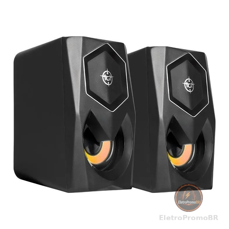 Caixa de Som TGT Sentry, Rainbow, 2x3W RMS, Preto, TGT-STY-RBW02