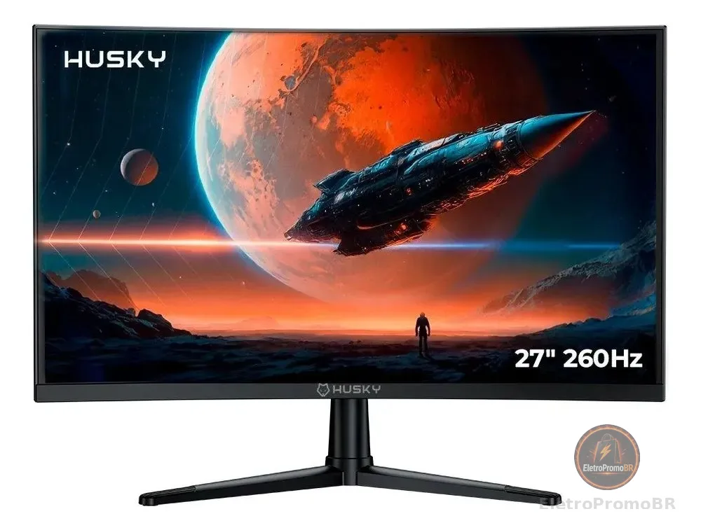 Monitor Gamer Curvo Husky Boreal 27  Fhd 260hz 1ms Va
