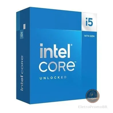 Processador Intel Core i5-14600KF, 3.5GHz (5.3 GHz Max Turbo), Cache 24MB, 14 Núcleos, 20 Threads, LGA 1700, Sem Vídeo Integrado - BX8071514600KF
