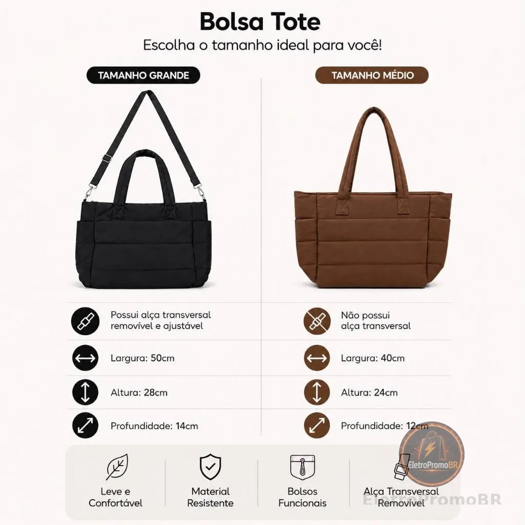 Bolsa Tote Feminina De Grande Capacidade Impermeável Versátil Para O Dia a Dia Bolsa De Ombro
