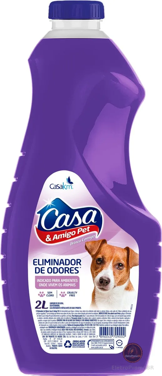 CASA&AMIGO PETS CÃES ELIMINADOR DE ODORES BRINCA COMIGO 2L