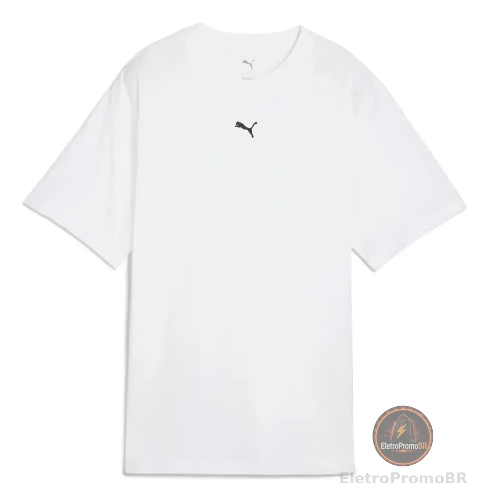 Camiseta Feminina Ess Relaxed Tee Puma Puma White Lobo G Lisa