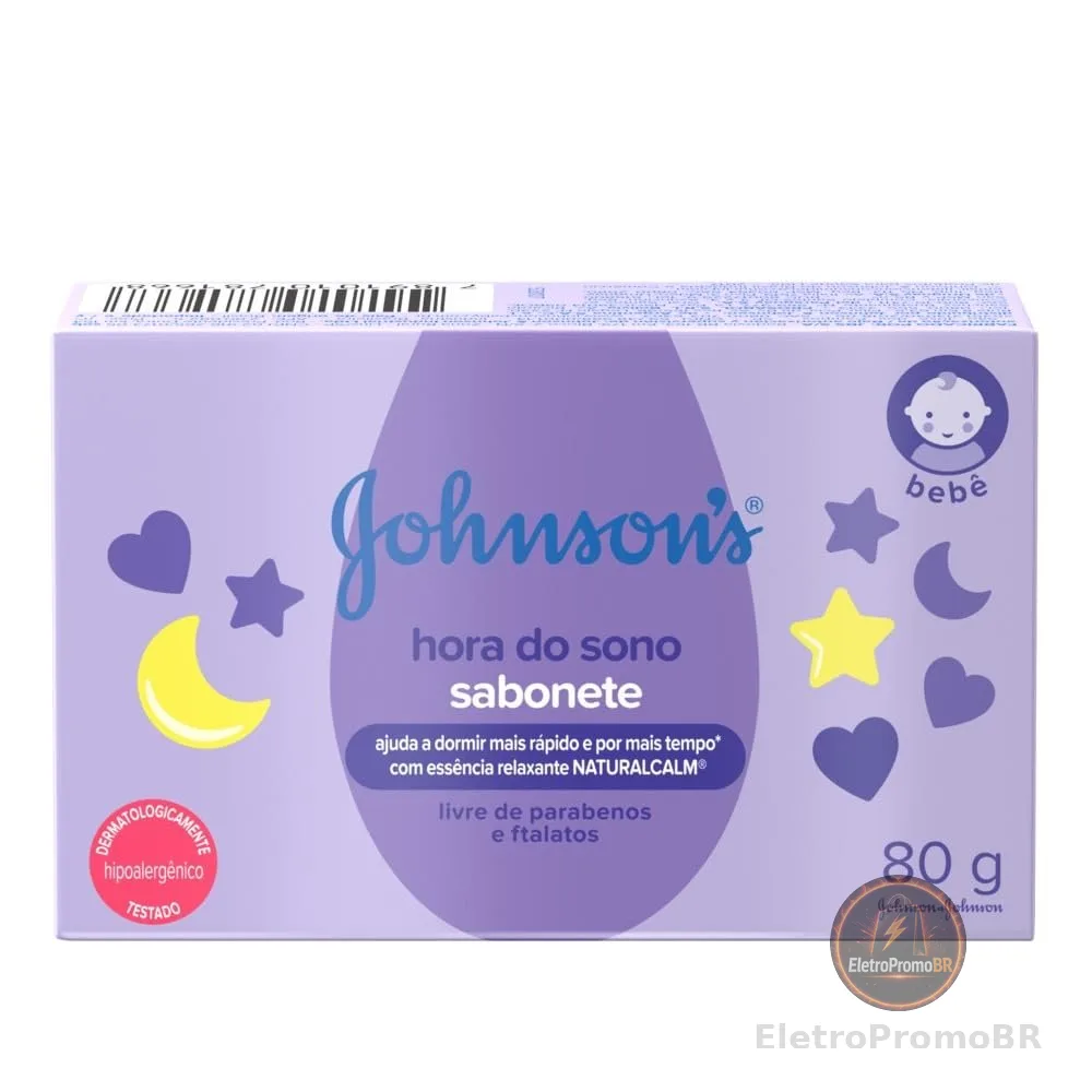 Sabonete em Barra Johnson's Baby Hora do Sono, 80g