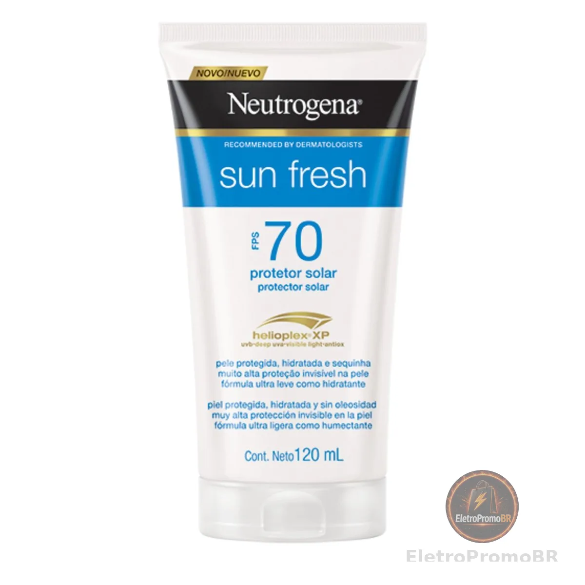 Protetor Solar Corporal em Loção Neutrogena Sun Fresh, FPS 70, 120ml