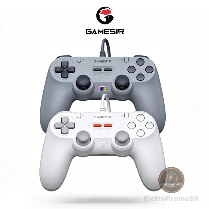 Controle Gamesir Tegenaria T3 Lite Com Fio Para Pc Switch Android Ios Steam Celular Hall Effect Usb