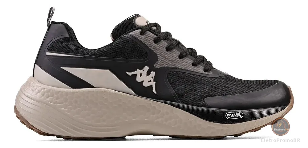 Tênis Kappa Traker Masculino Preto - Bege 38 Br