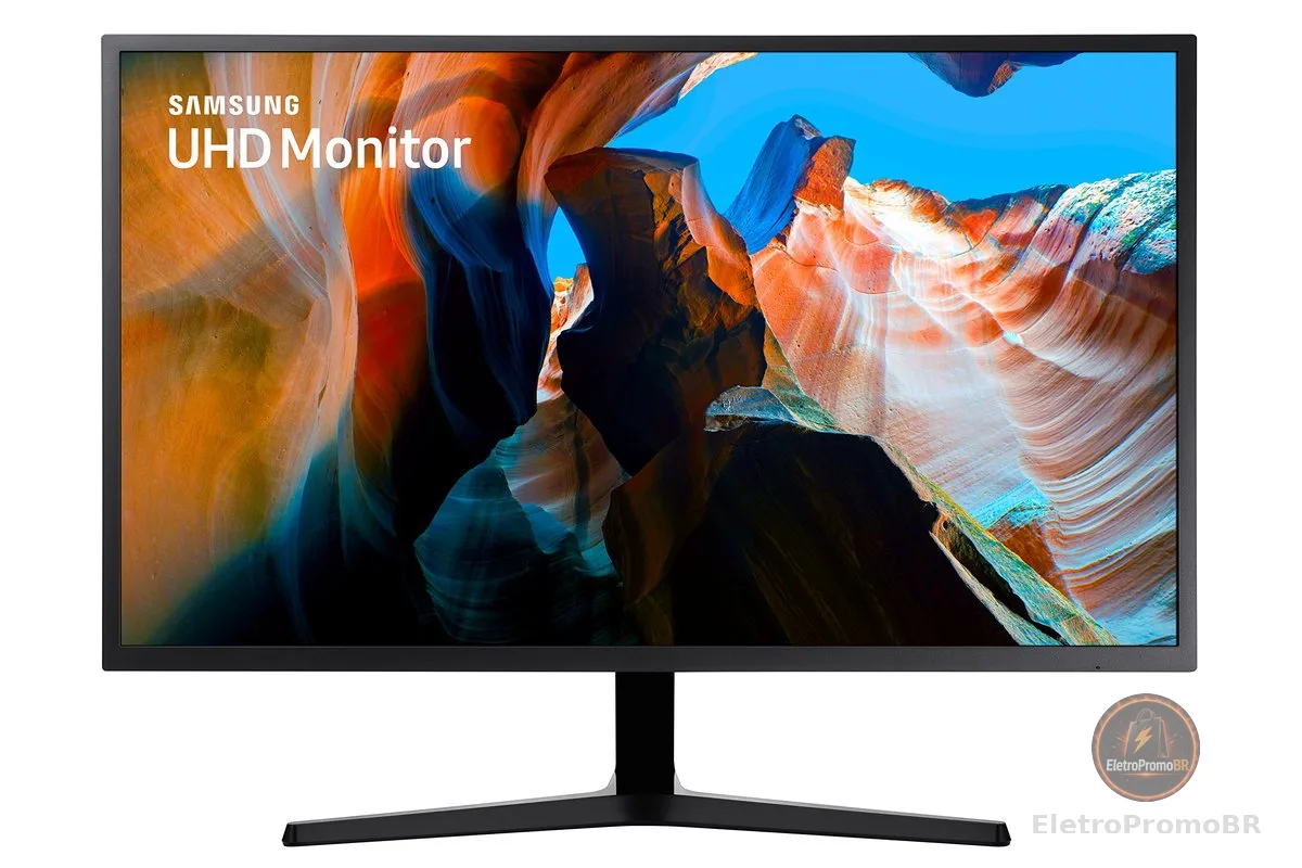 Monitor UHD Samsung 32", 4K, HDMI, Display Port, Freesync, Preto, Série UJ59