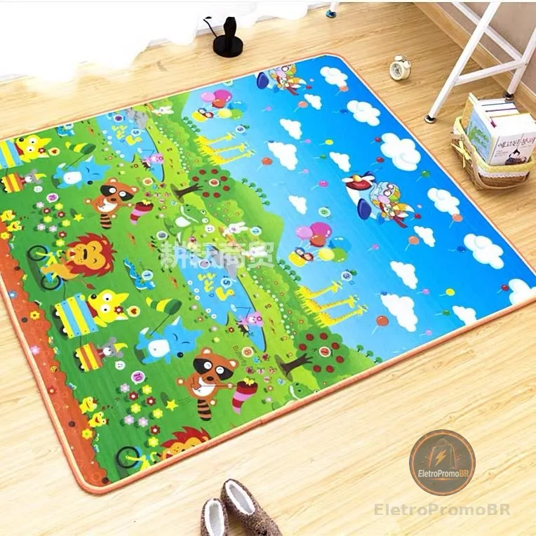 Tapete Termico Infantil Bebe Estampas Atividades Educativo Tapetinho Lavável