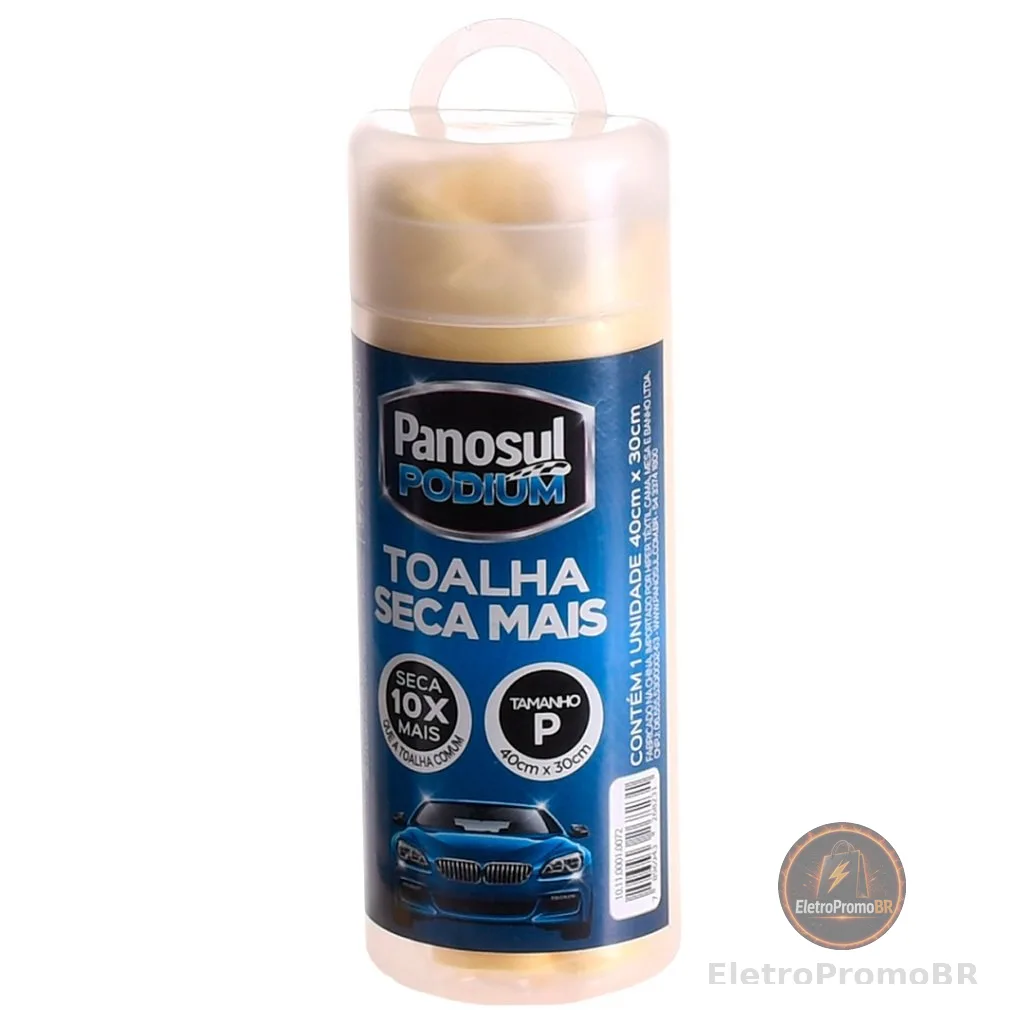 Toalha Mágica Seca Mais 40cm x 30cm Ideal Para secar carro, vidros, limpeza - Panosul