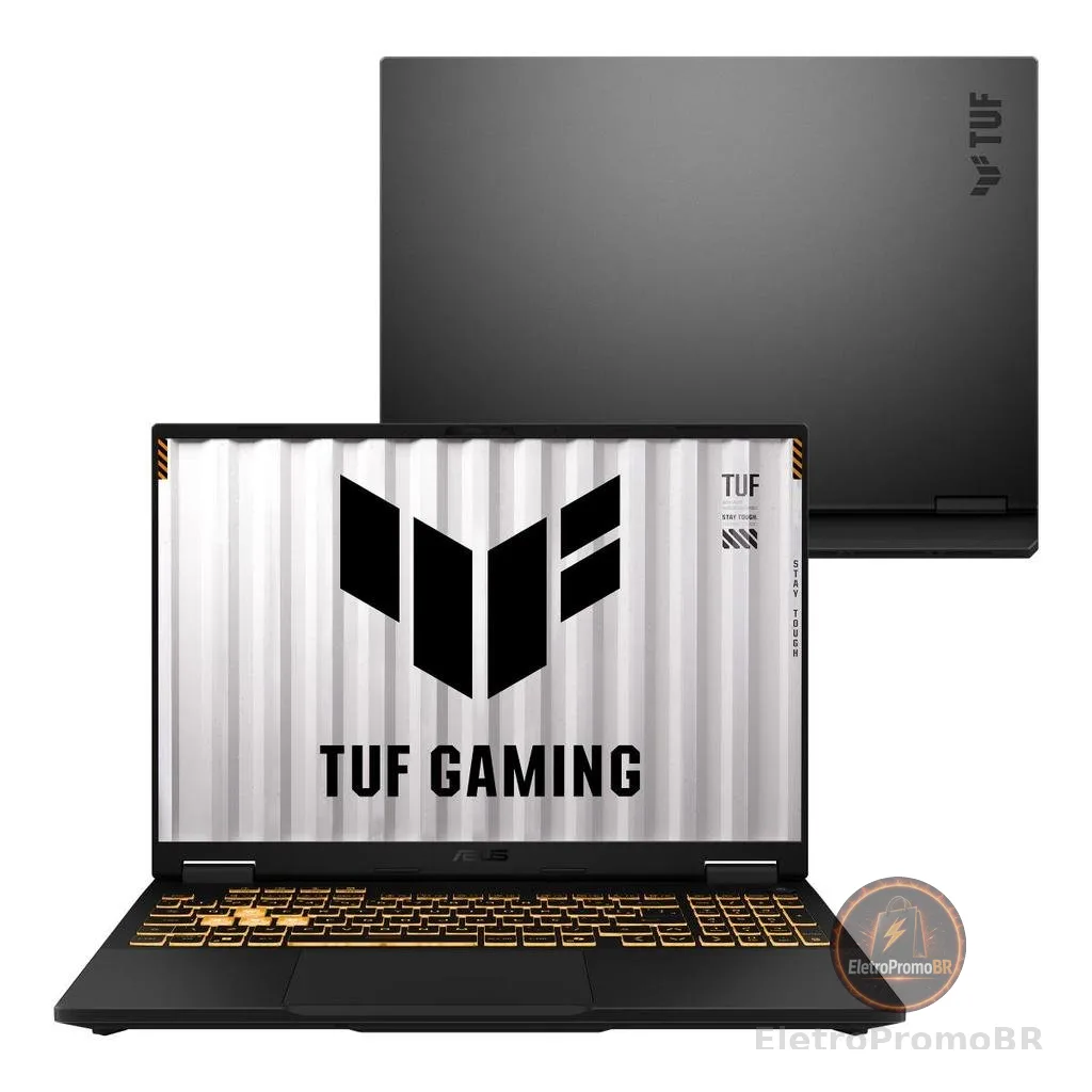 Notebook ASUS TUF Gaming F16 Intel i5  NVIDIA RTX™ 5060 16GB  512GB SSD  Windows 11, tela 16" LED FHD+ nível IPS- RV260W