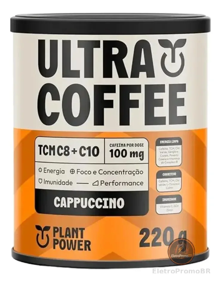 Ultra Coffee Cappuccino Energia, Foco E Performance 220g Cappuccino