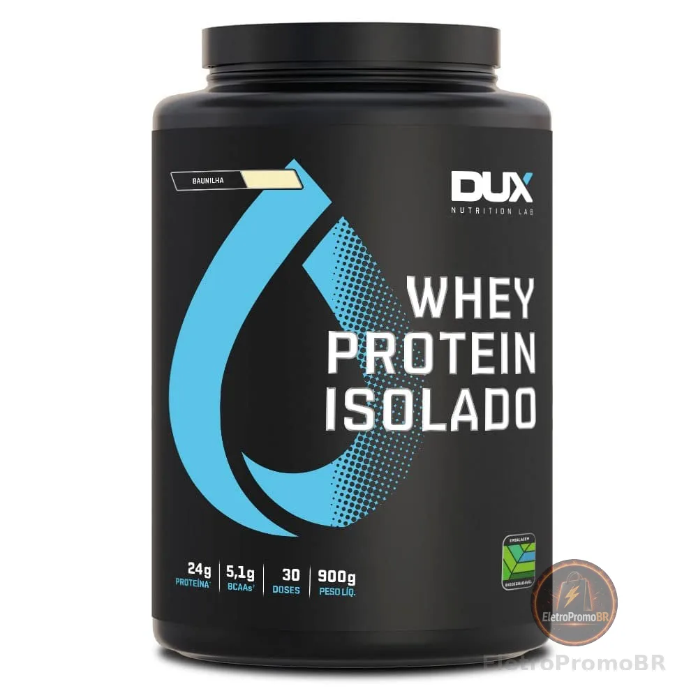 Whey Protein Isolado Baunilha Pote 900g – Contribui para os Resultados e Auxilia a Recuperação Muscular – Dux Human Health