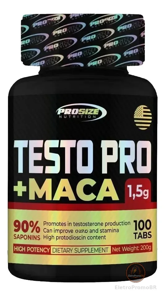 Testo Pro + Maca Prosize Nutrition 100 Tabletes 200g