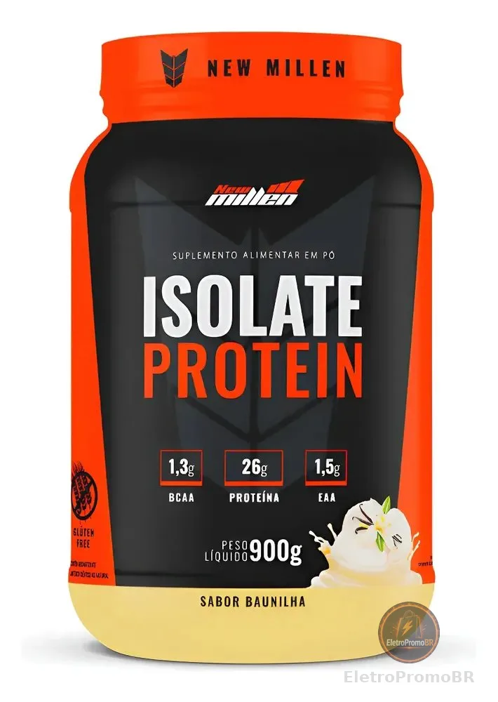 Isolate Protein Zero Lactose 900g New Millen Sabor Baunilha Baunilha