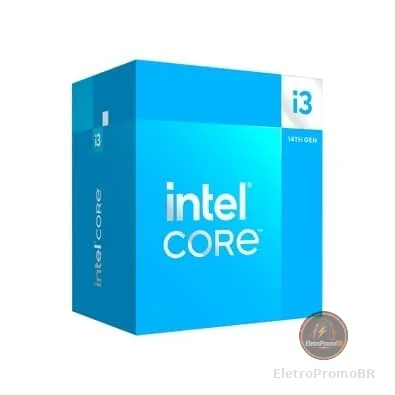 Processador Intel Core i3-14100, 3.5GHz (4.70 GHz Max Turbo), Cache 12MB, 4 Núcleos, 8 Threads, LGA 1700, Com Vídeo Integrado - BX8071514100