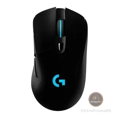 Mouse Gamer Sem Fio Logitech G703 LIGHTSPEED RGB LIGHTSYNC, 6 Botões Programáveis, HERO 25K, Recarregável, Compatível POWERPLAY - 910-005639
