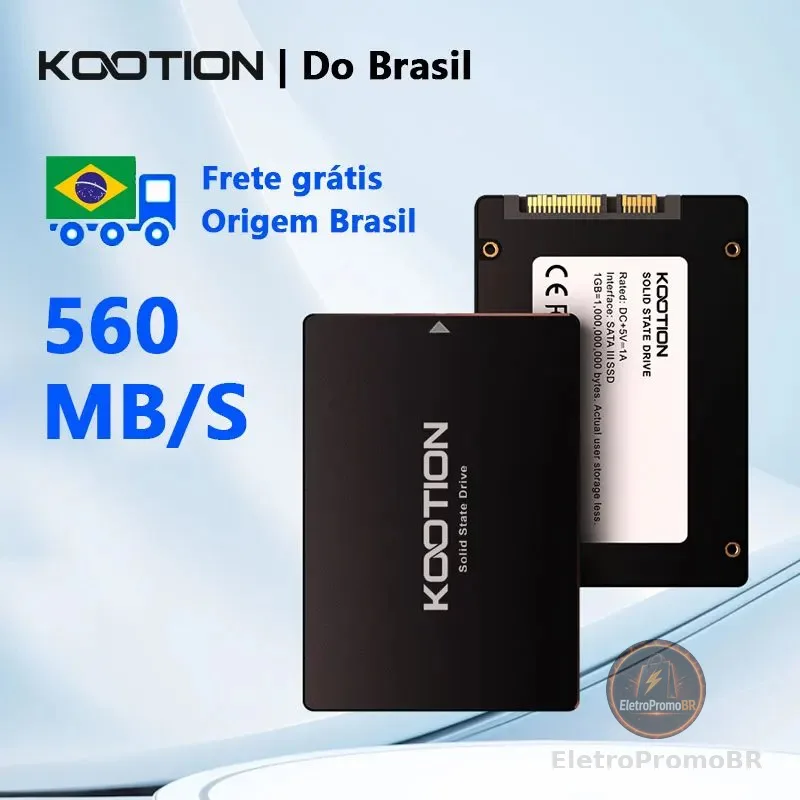 KOOTION SSD SATA Disco Rígido 128GB 240GB 480GB 512GB 1TB SATA3 Discos de 2,5 Polegadas Disco Rígido Interno HDD para PC Laptop PS4