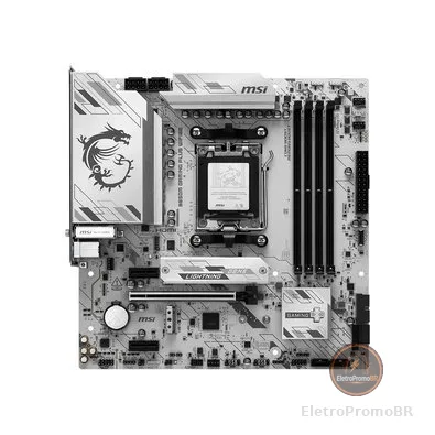 Placa-Mãe MSI B850M GAMING PLUS WIFI6E, AMD, AM5, Micro-ATX, DDR5, Wi-Fi - B850MGPWIFI6E