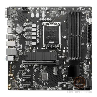 Placa-Mãe MSI PRO B760M-P, Intel, LGA 1700, Micro-ATX, DDR5 - PROB760P