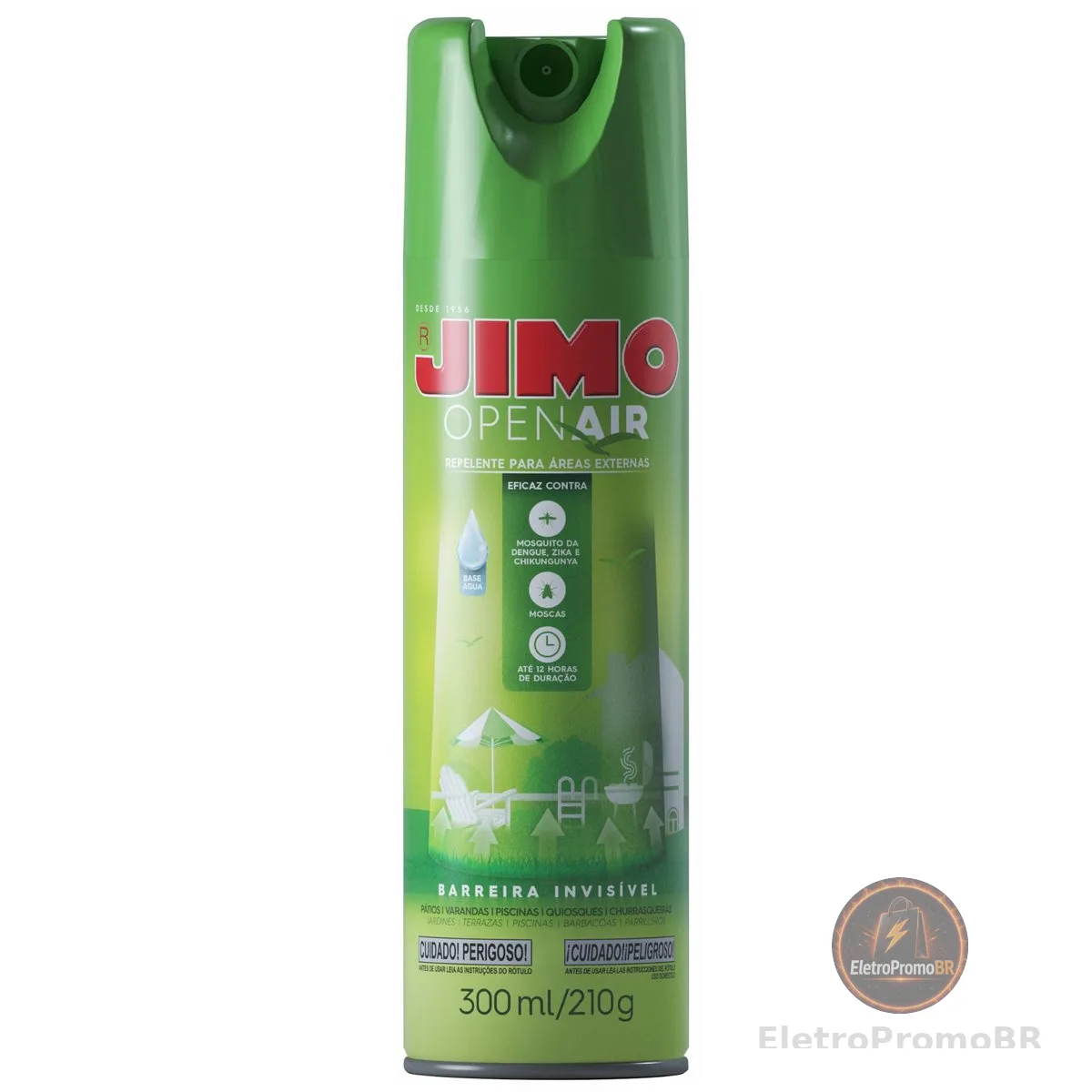 JIMO Open Air Repelente para Espaços Abertos Barreira Protetora Transflutrina Eficaz contra Mosquistos Moscas Duração até 12h