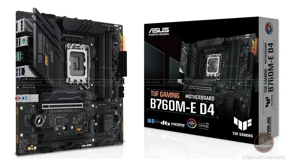 Placa Mãe Asus Tuf Gaming B760m-e D4 B760 Lga 1700 Matx Ddr4