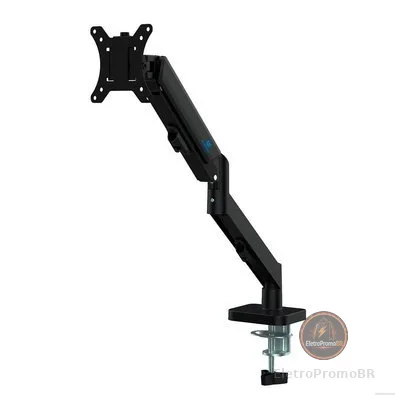 Suporte de Mesa Articulado para Monitor de 17" a 32" Ergofirst, Ajuste com Pistão a Gás, Preto - G16-C012
