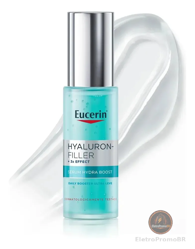 EUCERIN Sérum Facial Daily Booster Ultraleve 30ml, 24h Hidratação, Fortalecedor, Hyaluron-Filler, Ácido Hialurônico, Antirrugas, Hidratante