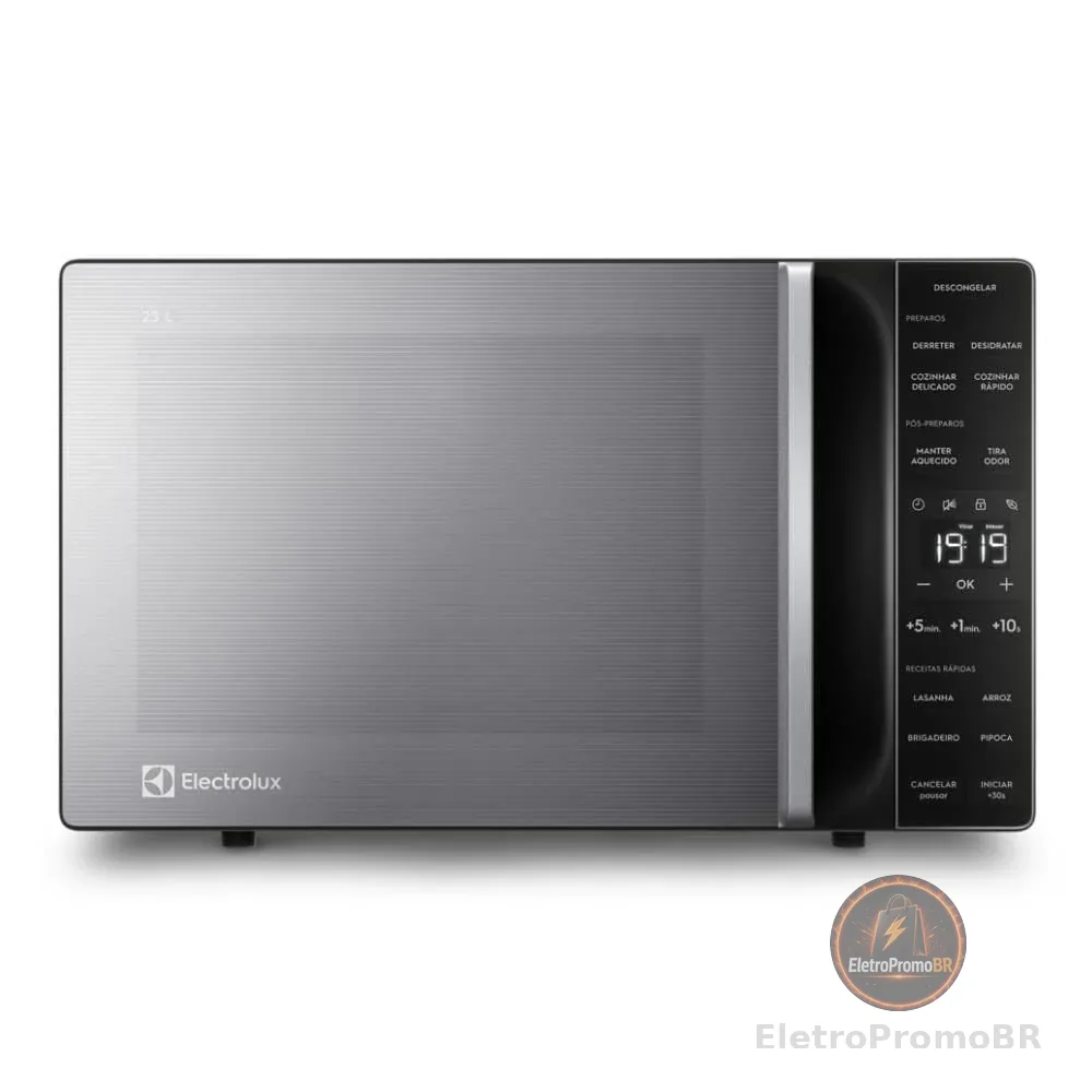 Micro-ondas Electrolux 23L Inox Efficient com Descongelamento Assistido 220v ME23S