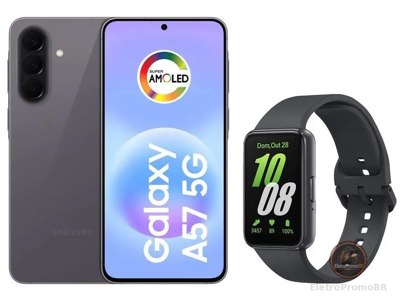 Smartphone Samsung Galaxy A57 128GB Cinza