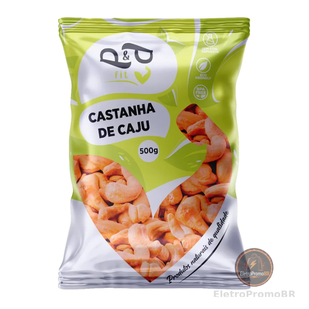 Castanha de Caju em Pedaço/Bandas 500g Torrada (Com ou Sem Sal) - P&P