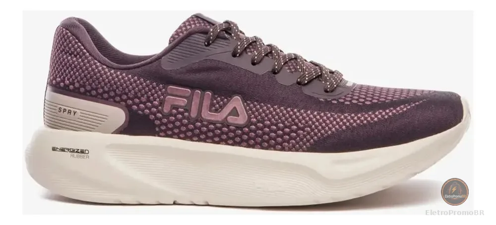 Tênis Fila Spry Confort Academia Esportivo Original Promoção Vinho 40 Br