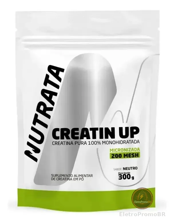 Creatina Monohidratada Nutrata 300g Refil em Pó Pura