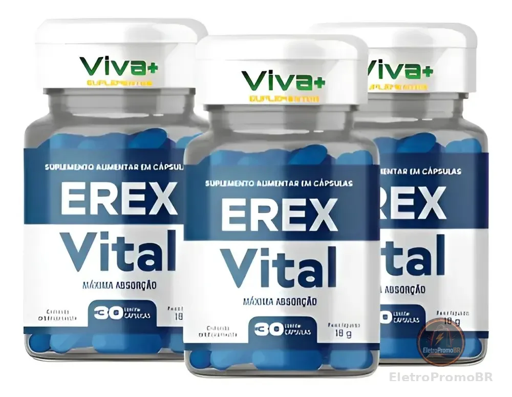 Erexvital Aminoácidos Em Cápsulas - Suplemento Encapsulado Sem Sabor