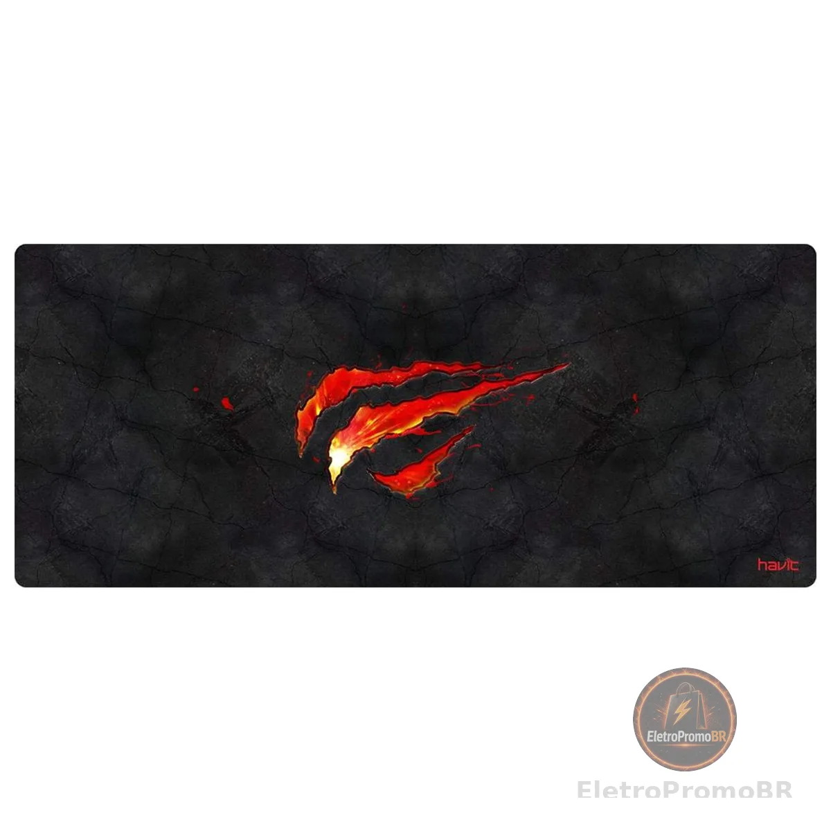 Havit Mouse Pad Grande 70 X 30 Cm Gamer, Hv-MP861, Movimento Suave e Preciso, Costurado, Preto