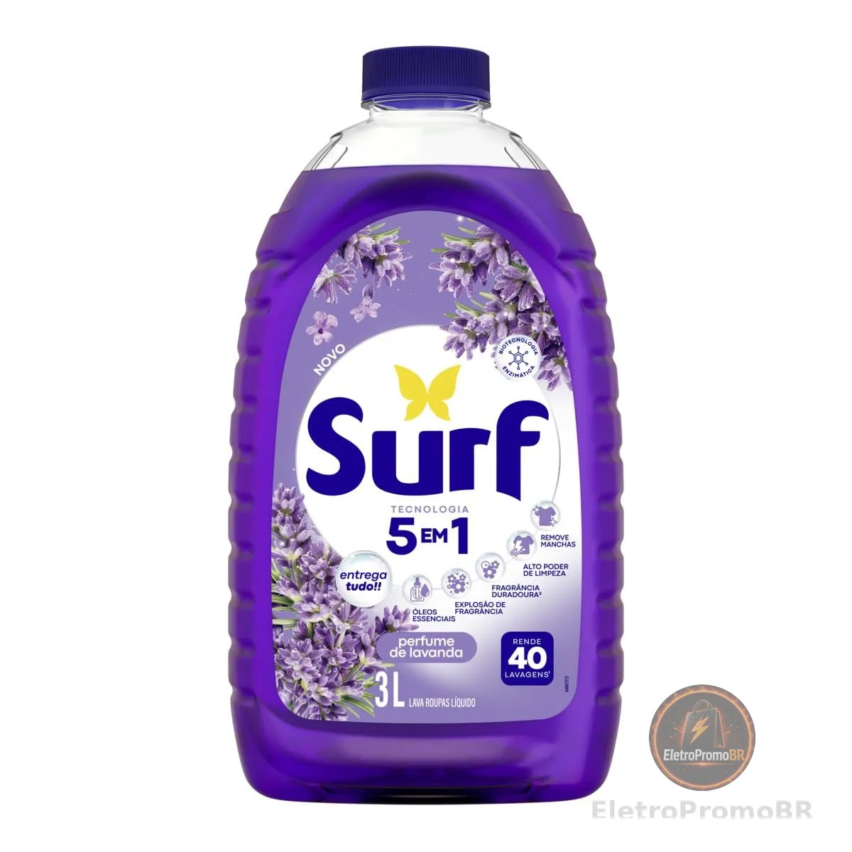 Surf Sabão Líquido 5 Em 1 Lavanda 3 Lt