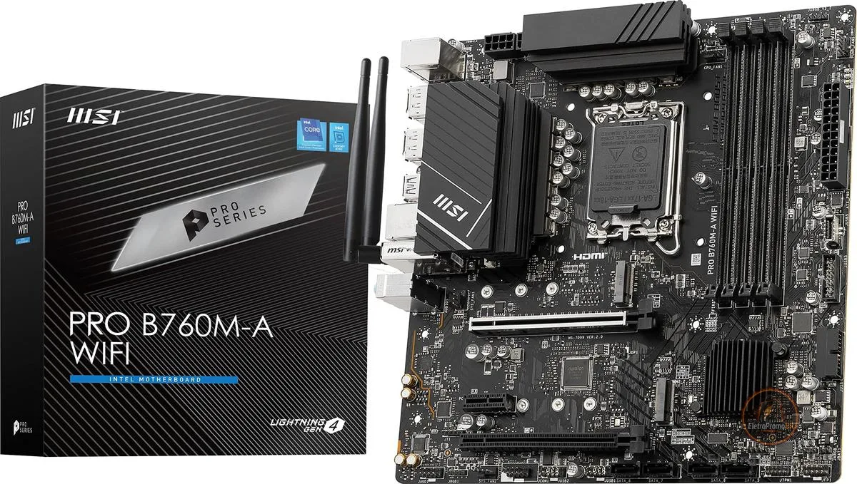 Placa Mãe MSI PRO B760M-A WIFI