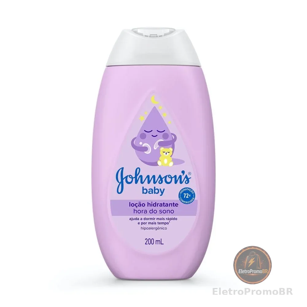 Loção Hidratante Relaxante Para Uso Diário Johnson's Baby Hora Do Sono, 200mL