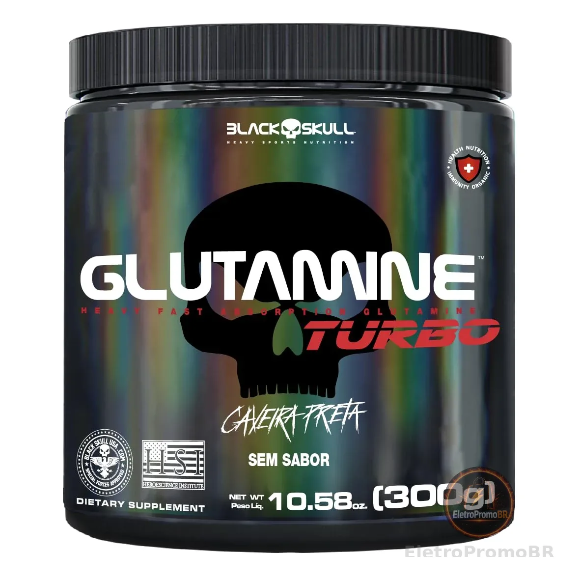 Glutamine Turbo 300G, Black Skull