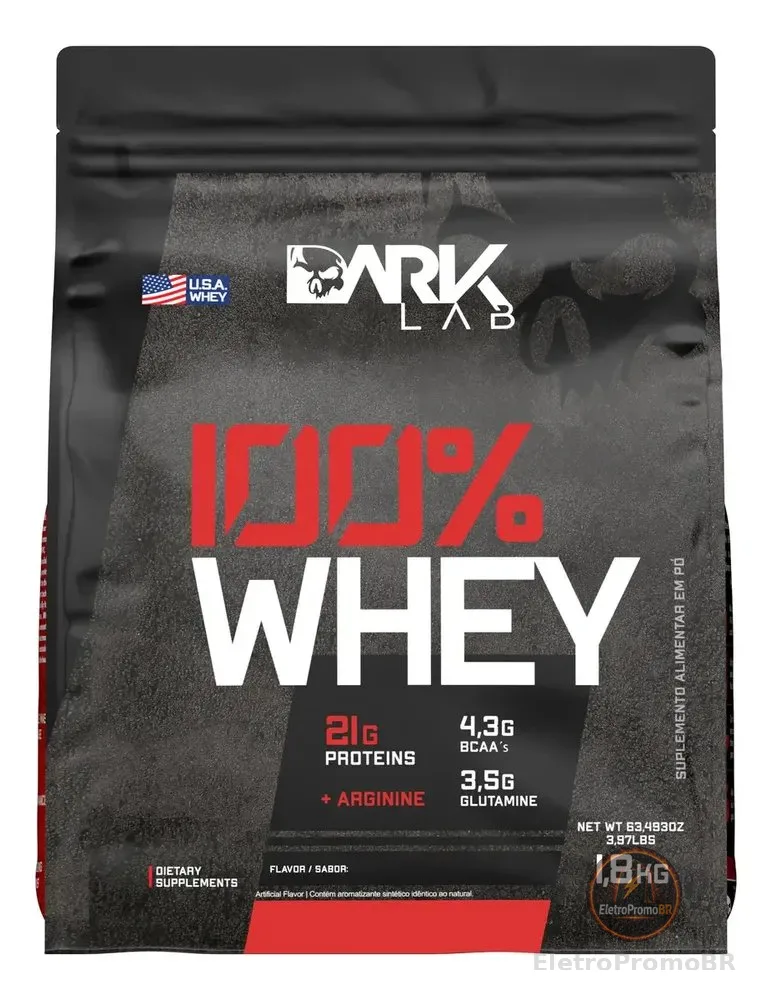 100% Whey Protein Chocolate Refil 1,8kg - Dark Lab